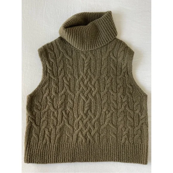 Vince Twisted Cable Shell Top